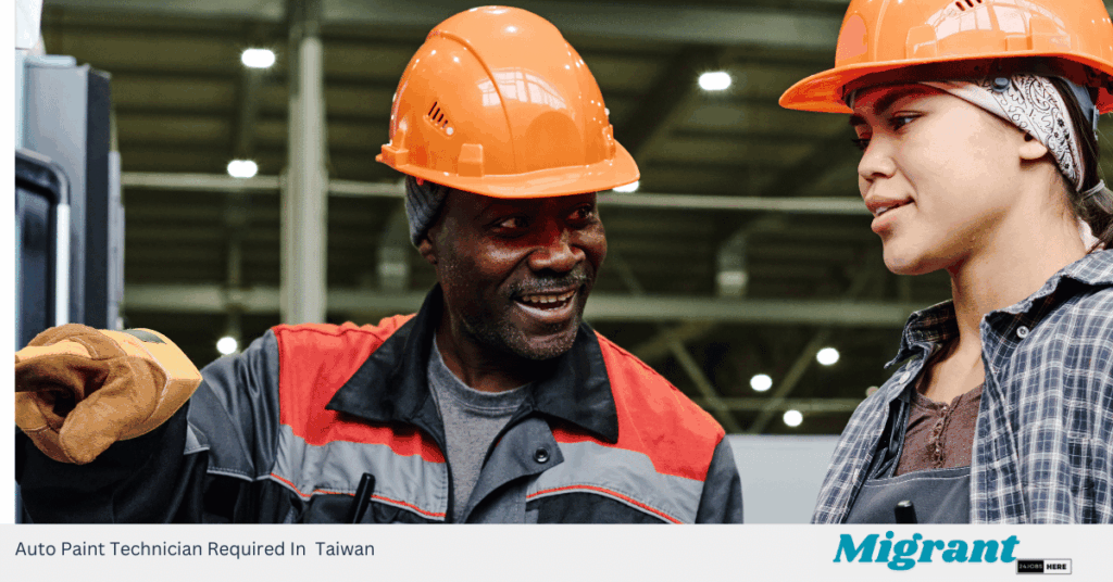 Auto Paint Technician Required In Taiwan