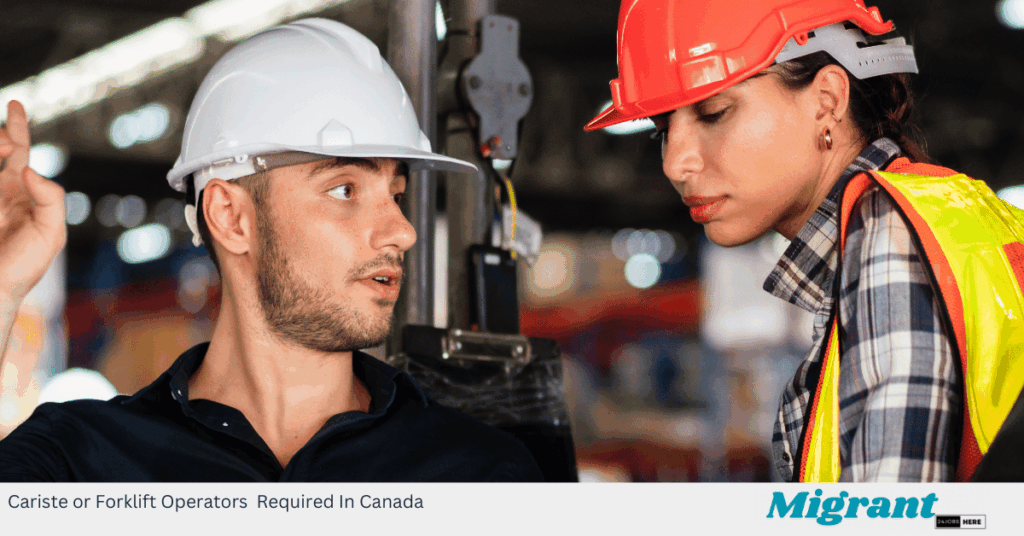 Cariste or Forklift Operators Required In Canada