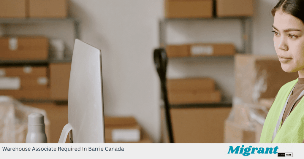 Warehouse Associate Required In Barrie Canada