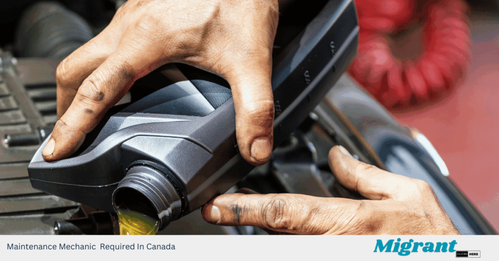 Maintenance Mechanic Required In Canada