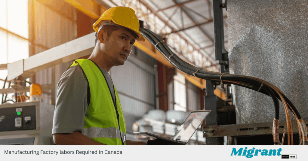 Manufacturing Factory labors Required In Canada