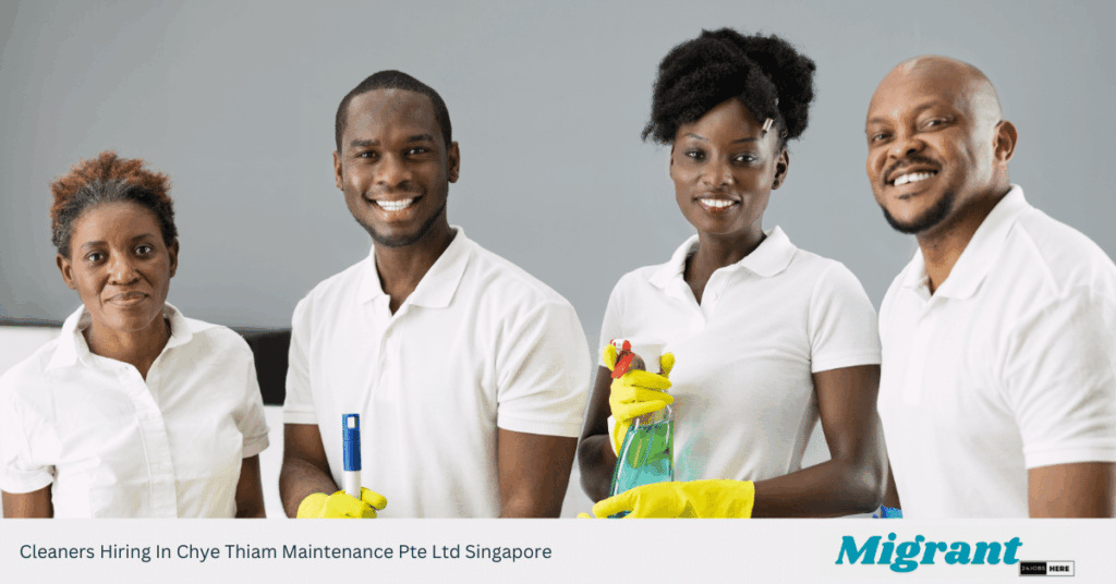 Cleaners Hiring In Chye Thiam Maintenance Pte Ltd Singapore