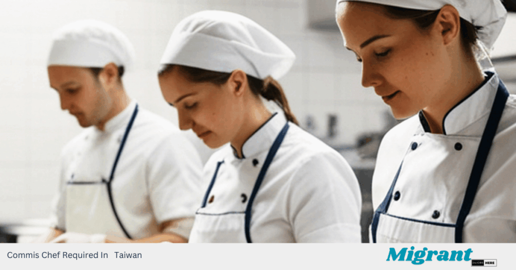 Commis Chef Required In Taiwan