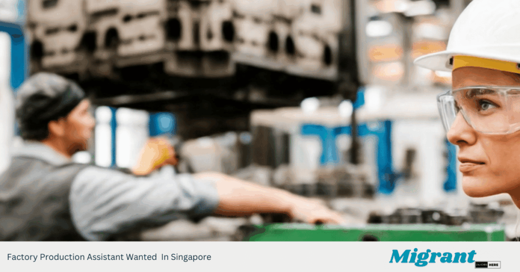 Factory Production Assistant Wanted In Singapore