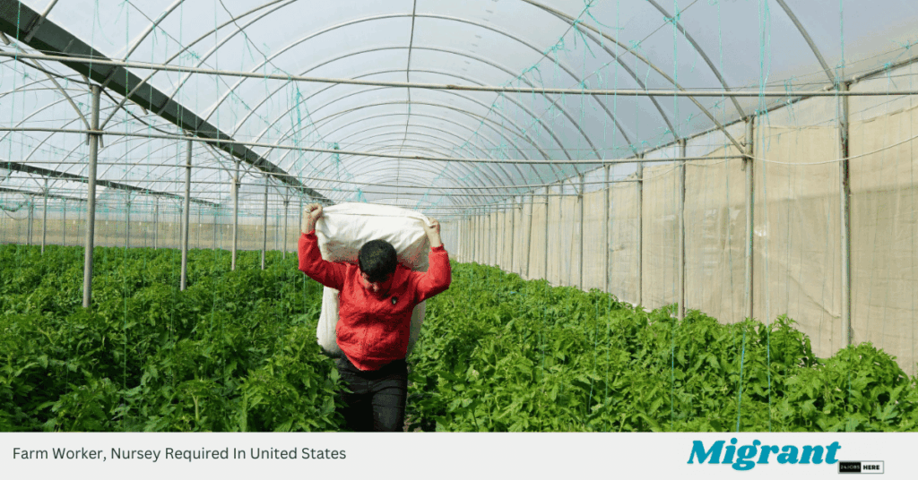 Farm Worker, Nursey Required In United States