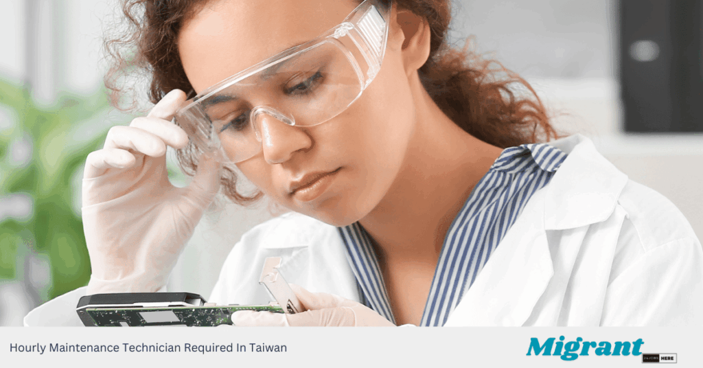 Hourly Maintenance Technician Required In Taiwan
