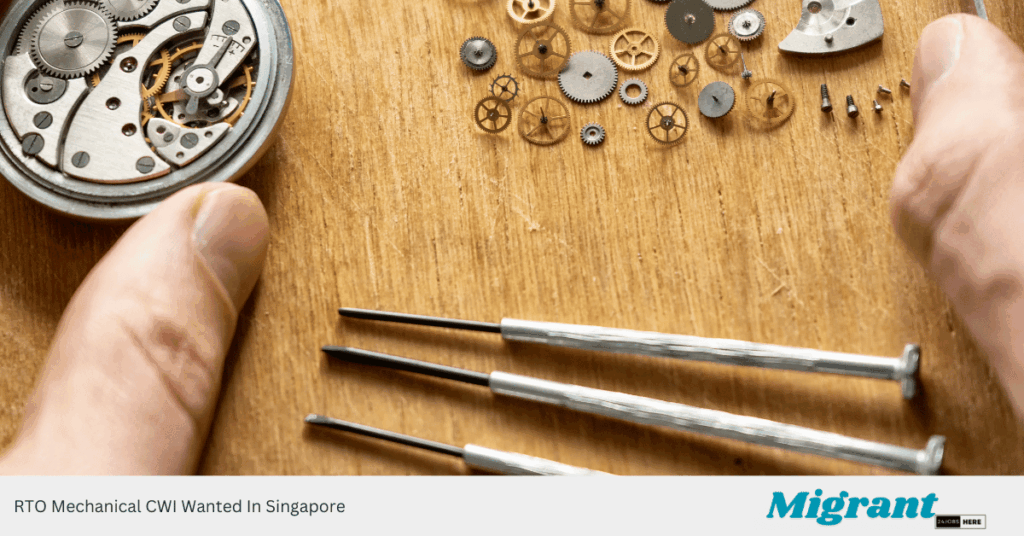 RTO Mechanical CWI Wanted In Singapore