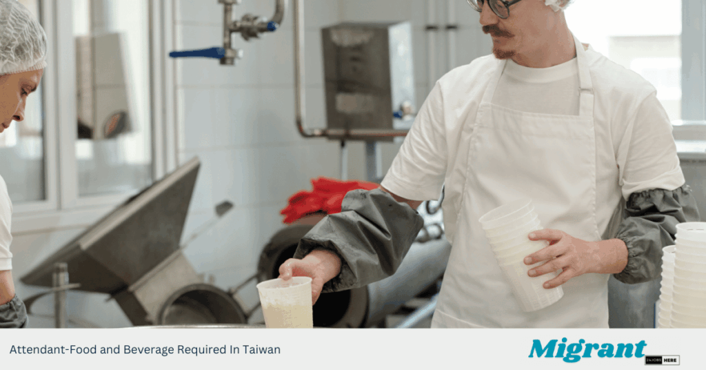 Attendant-Food and Beverage Required In Taiwan