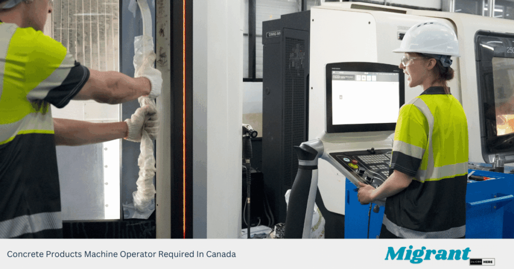 Concrete Products Machine Operator Required In Canada
