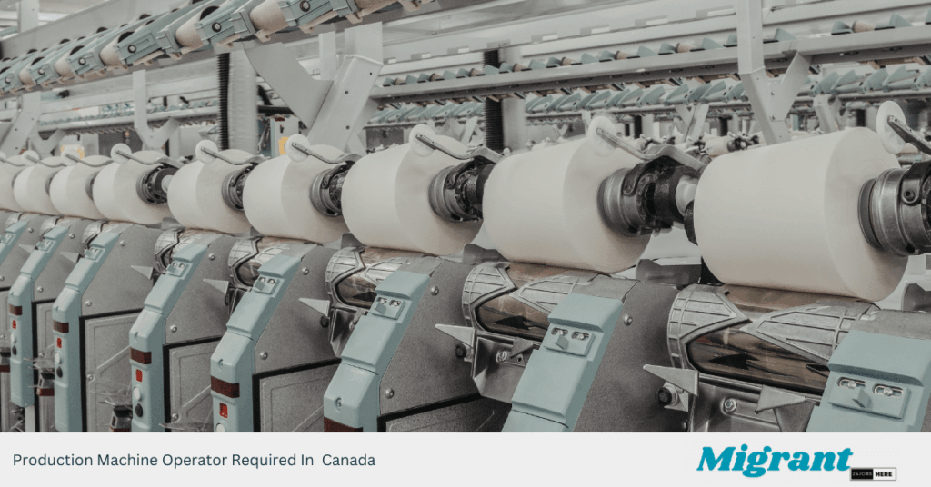 Production Machine Operator Required In Canada