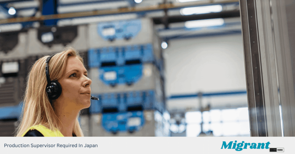 Production Supervisor Required In Japan