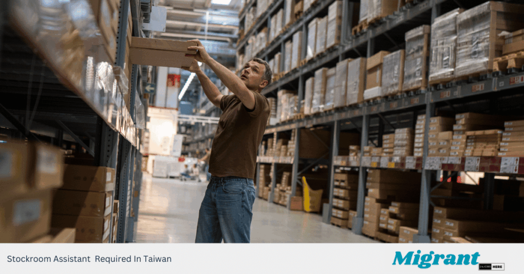 Stockroom Assistant Required In Taiwan